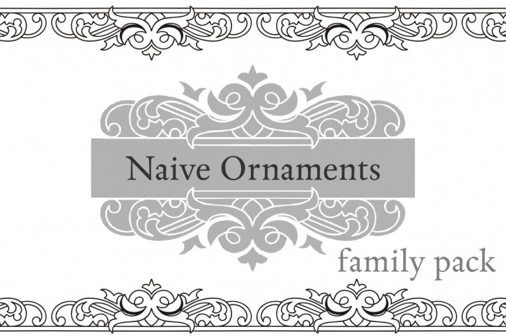 Naive Ornaments Family Pack Font Download