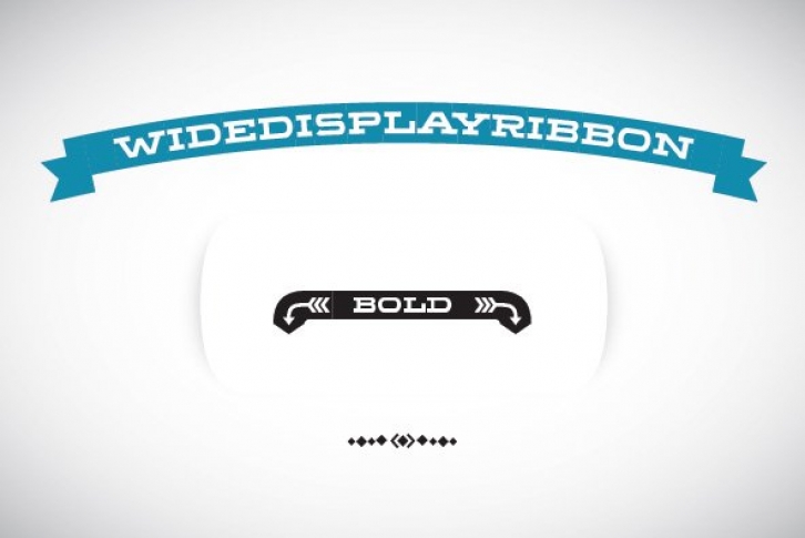 WideDisplayRibbon Bold Font Download