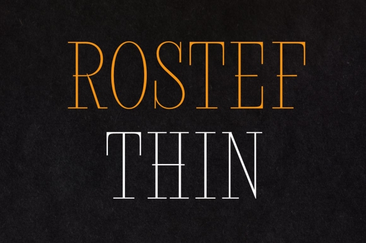 Rostef Thin Font Download