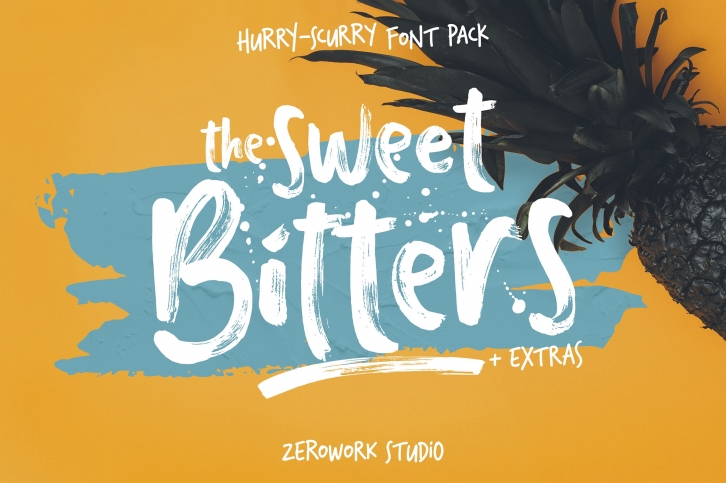 Sweet Bitters + EXTRAS! Font Download