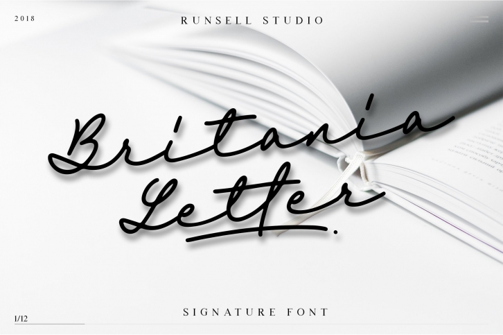 Britania Letter Signature Script Font Download