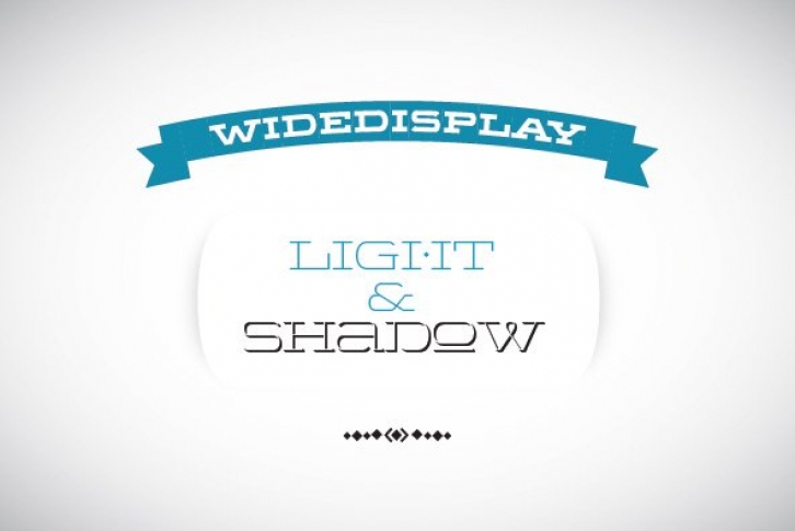 WideDisplay LightShadow Font Download