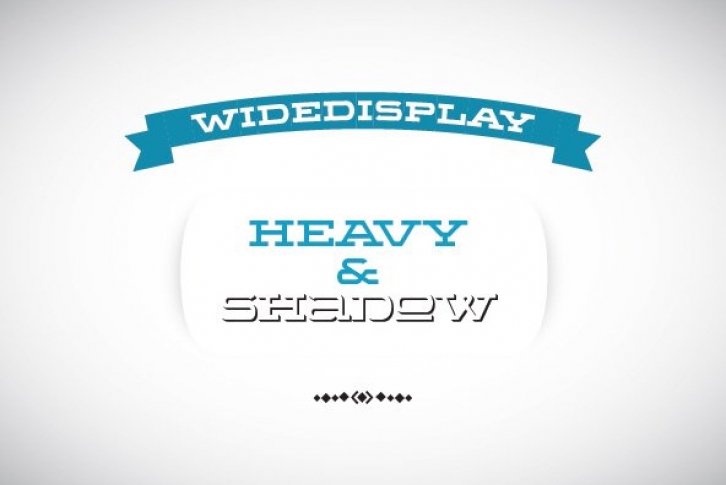 WideDisplay HeavyShadow Font Download