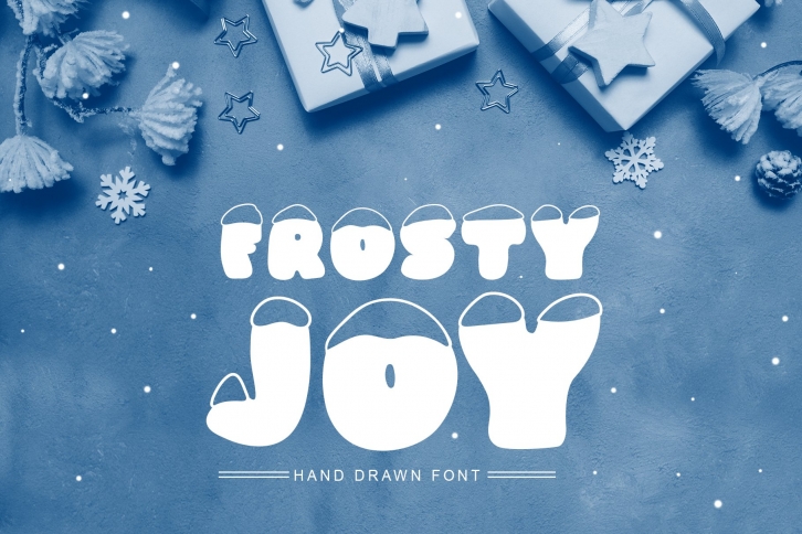 Frosty Joy Hand Drawn Display Font Download