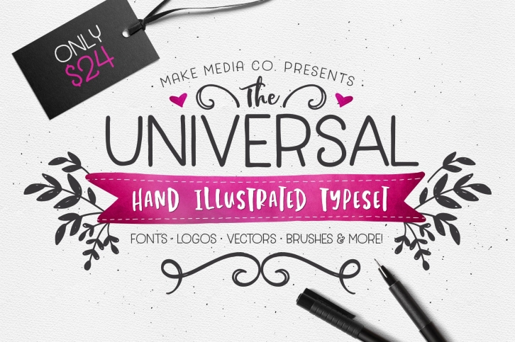 The Hand Illustrated TypeSet Font Download