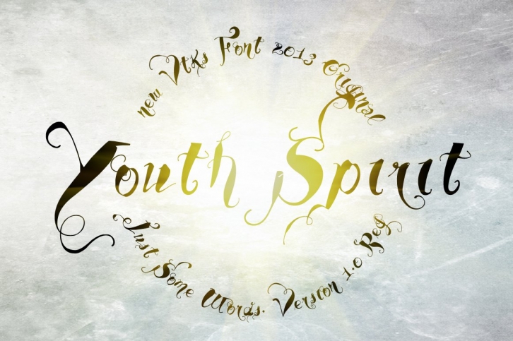 Youth Spirit font by VTKS Font Download
