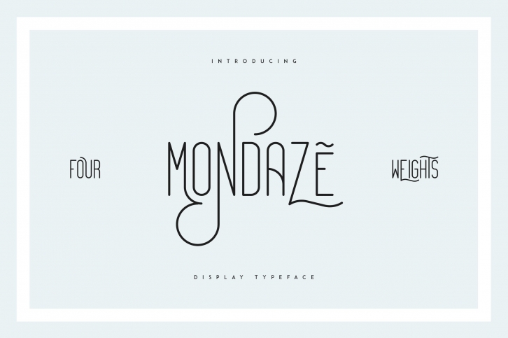 Mondaze Typeface Font Download