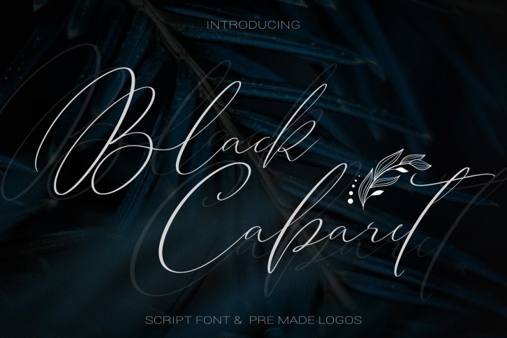 Black Cabaret Script  Logos Font Download