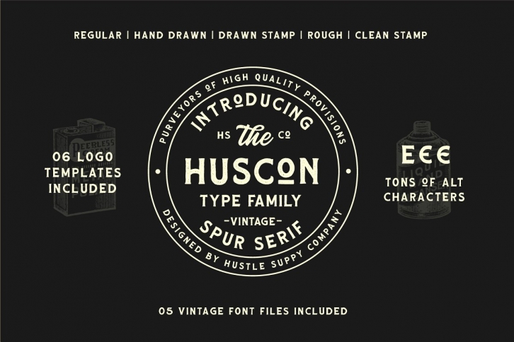 HUSCON Font Download