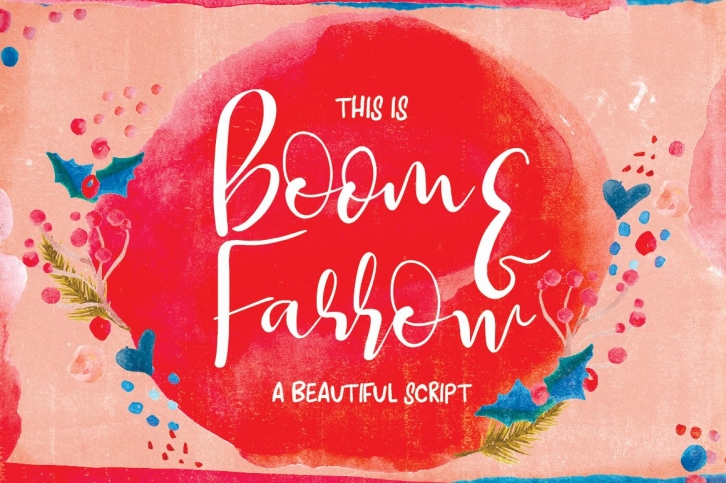 Boom  Farrow Script Font Download