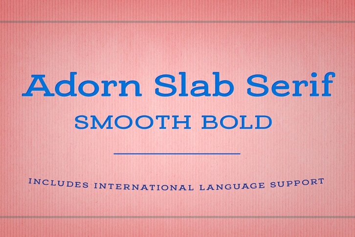 Adorn Slab Serif Bold Smooth Font Download
