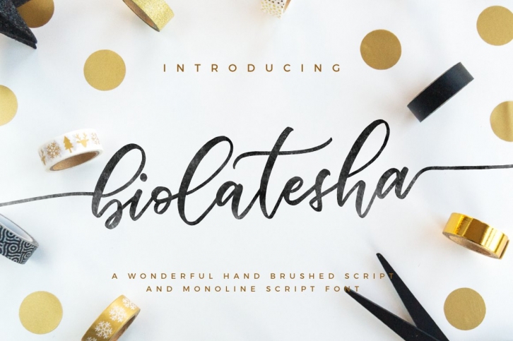 Biolatesha Calligraphy Font Download