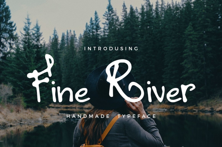 Fine River Hand Drawn Typeface Font Download