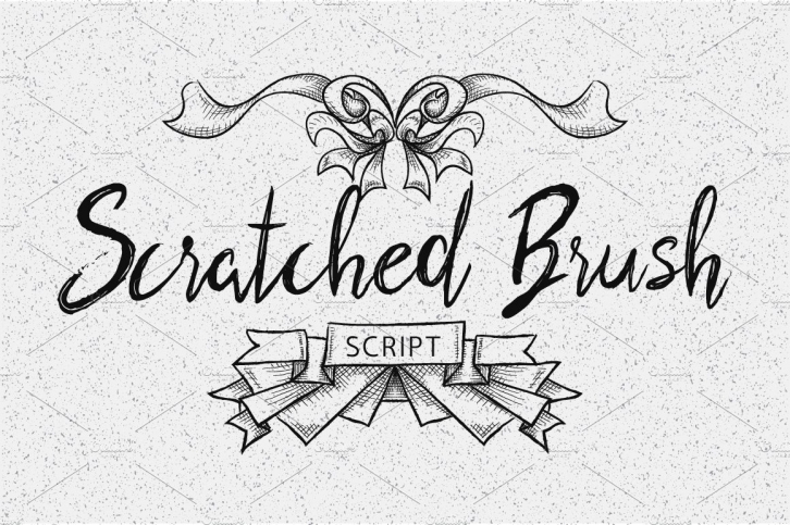 Scratched Brush Script Font Download
