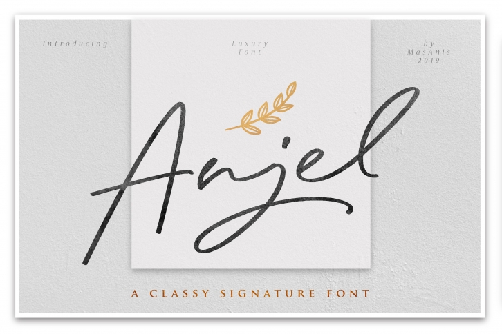 Anjel // Classy Signature Font Download