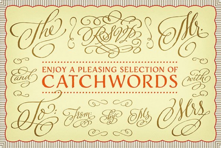 Adorn Catchwords Font Download