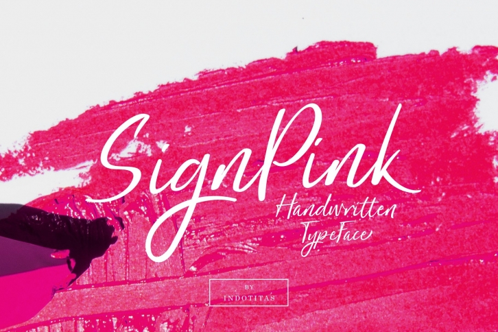 SignPink Font Download