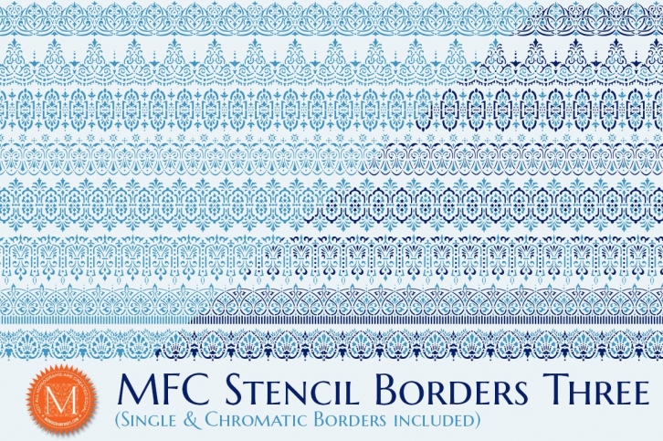 MFC Stencil Borders Three Font Download