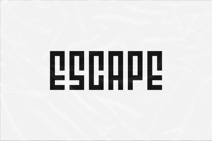 Escape Typeface Font Download
