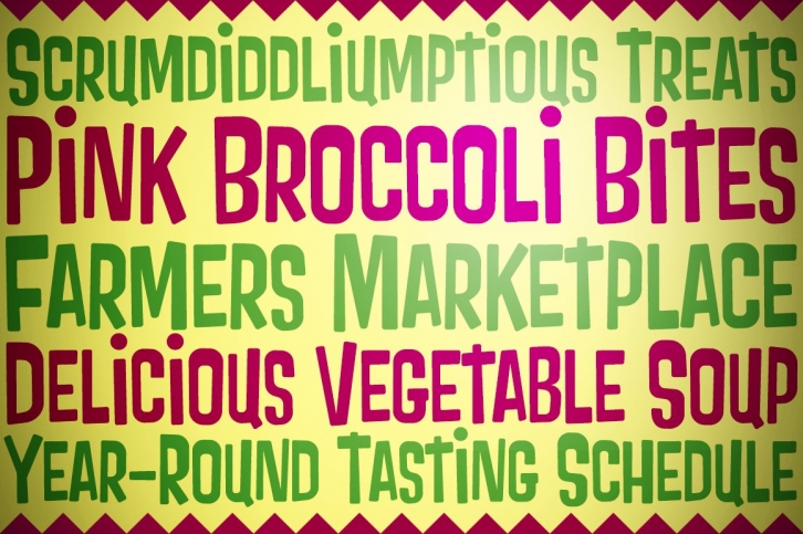 Pink Broccoli Font Download