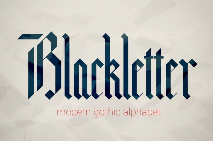 Blackletter modern gothic font. Font Download
