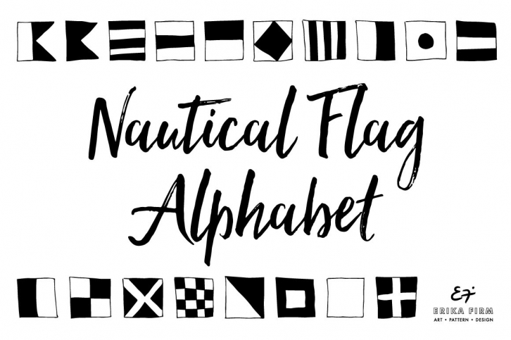 Nautical Flag Alphabet Font Download