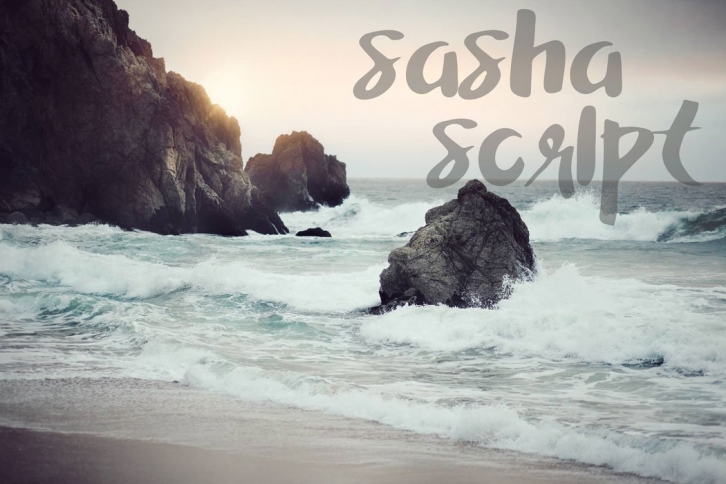 Sasha Script, A Hand Painted Font Download