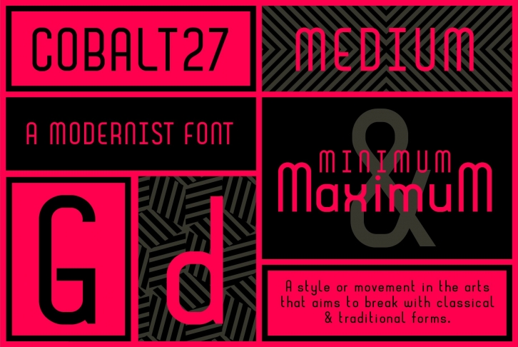 Cobalt 27 Modernist Font Download