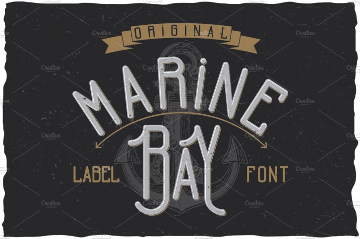 Marine Bay Vintage Label Typeface Font Download