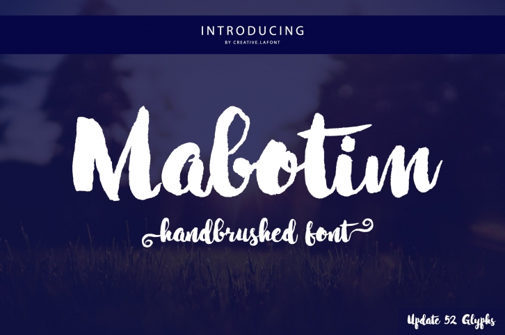 Mabotim Brush Font Download