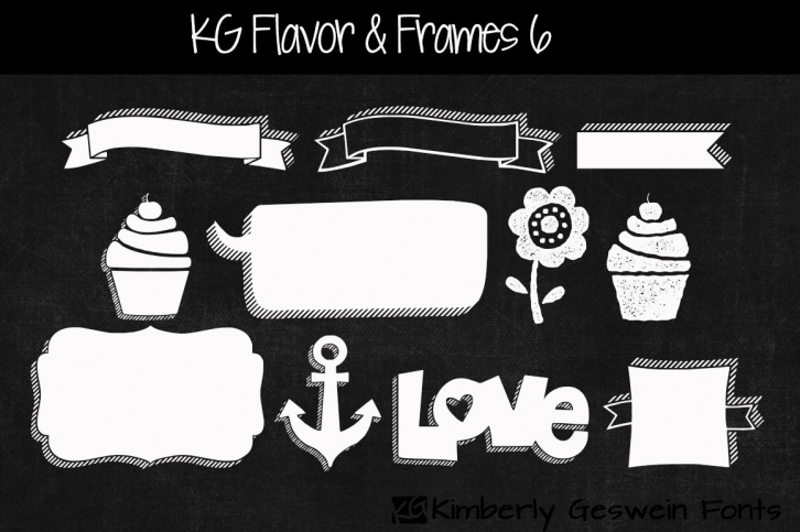 KG Flavor and Frames 6 Font Download