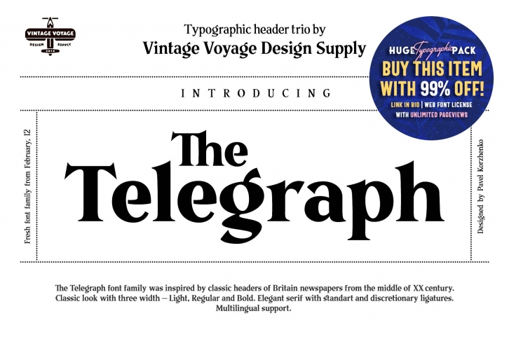 The Telegraph • Family Font Download