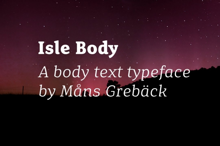 Isle Body Font Download