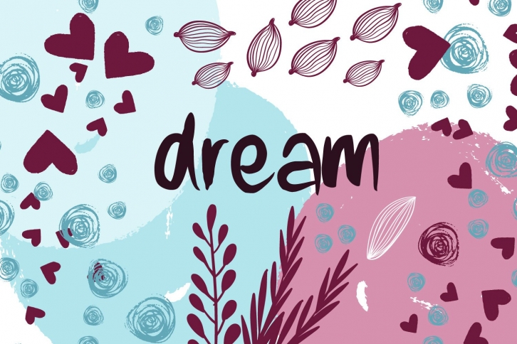 Dream font+bonus backgrounds Font Download