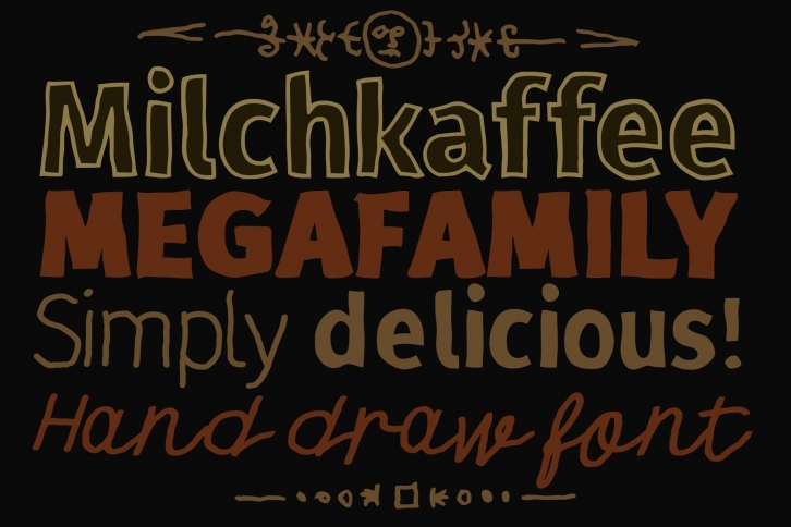 Milchkaffee Megafamily Font Download