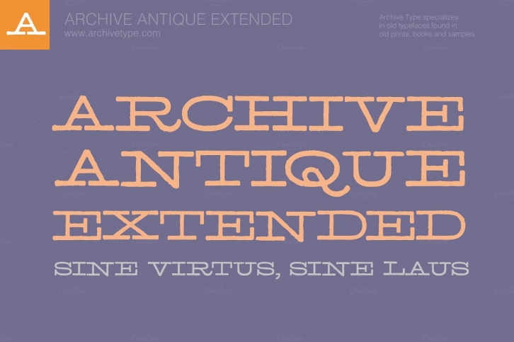 Archive Antique Extended Font Download