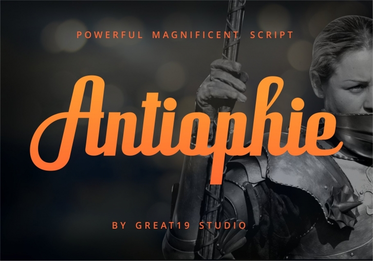 Antiophie script Font Download