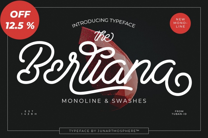 Berliana Monoline Script + Extrass Font Download