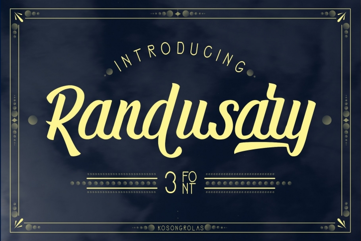 Randusary Pack 3 Font Download
