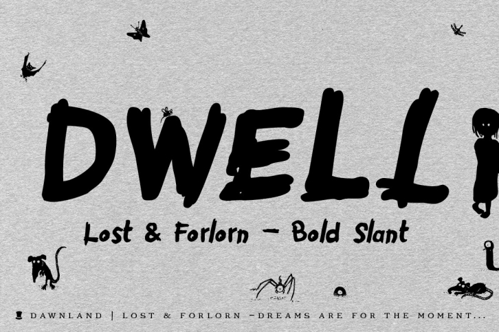 Lost  Forlorn – Bold Slant Font Download