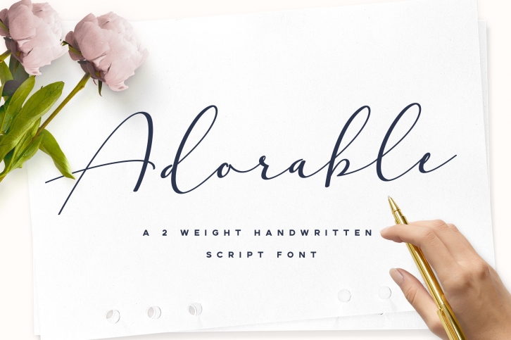 Adorable Handwritten Script Font Download