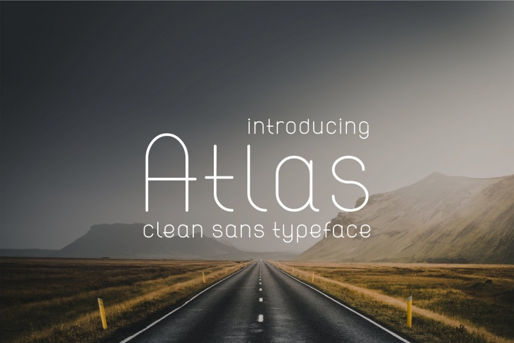 Atlas. Clean modern sans font. Font Download