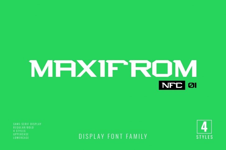 NFC MAXIFROM DISPLAY FONT Font Download