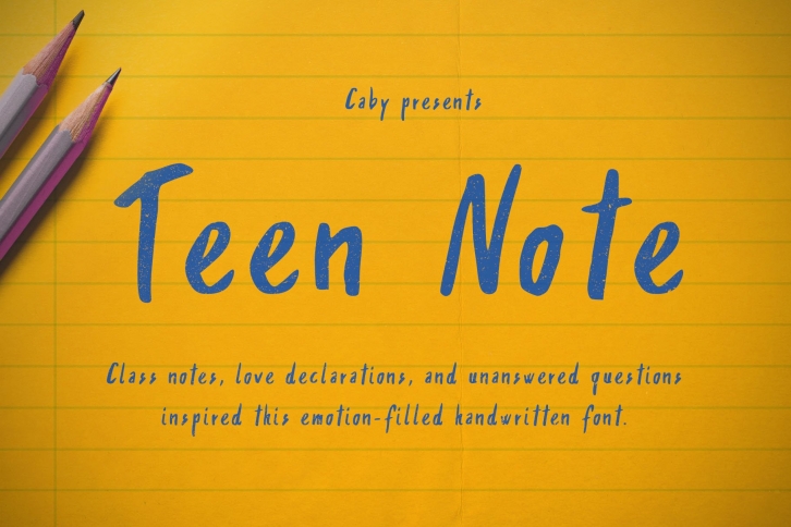 Teen Note Font Download