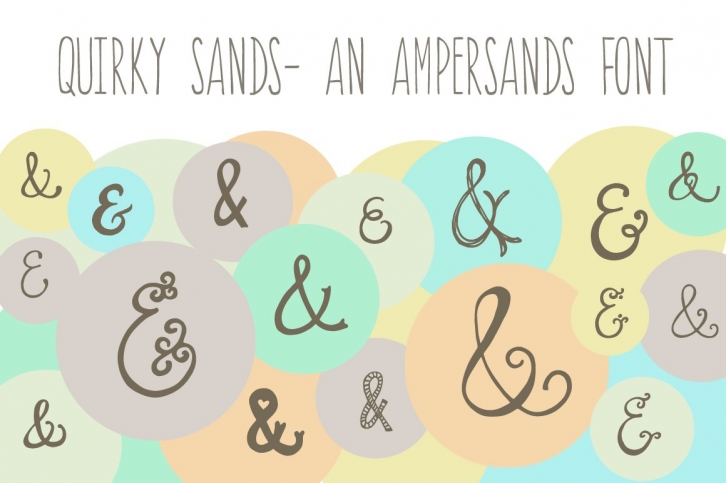 Quirky Sands- An Ampersand Font Download