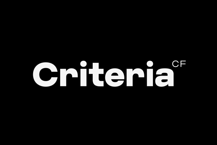 Criteria CF modern sans serif font Font Download