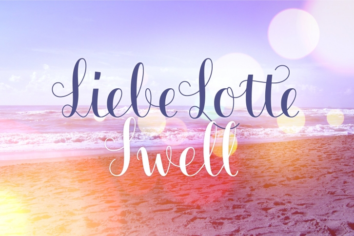 LiebeLotte Swell Font Download