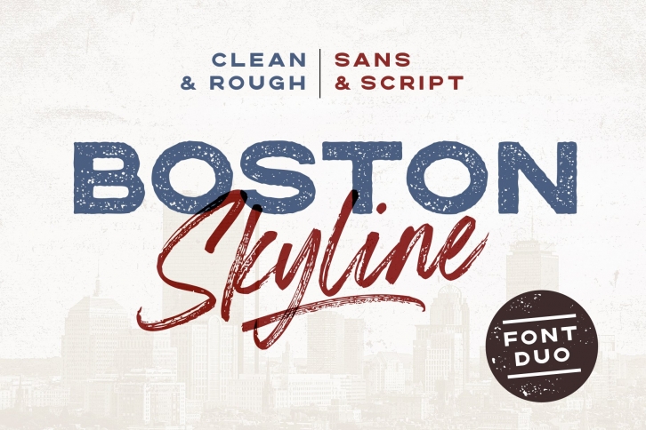 Boston Skyline Duo Font Download