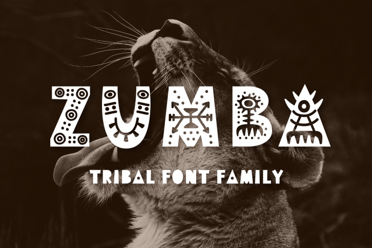 Zumba Tribal Family Font Download