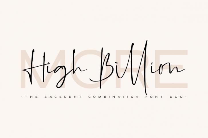 High Billion Duo Font Download